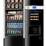 Кавовий і снековий автомати з одним модулем оплати